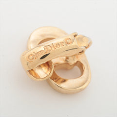 Dior CD Logo Gold Clip On Earrings Costume Jewellery Dior CD Logo Gold Clip On Earrings Costume Jewellery