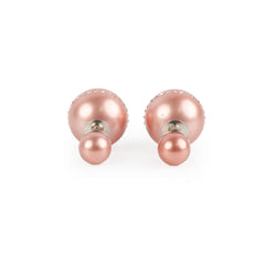 Christian Dior Pink Pearl Earrings Christian Dior Pink Pearl Earrings