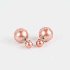 Christian Dior Pink Pearl Earrings Christian Dior Pink Pearl Earrings