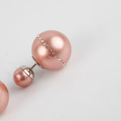Christian Dior Pink Pearl Earrings Christian Dior Pink Pearl Earrings