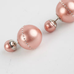 Christian Dior Pink Pearl Earrings Christian Dior Pink Pearl Earrings