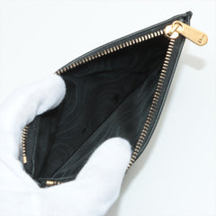 Christian Dior Saddle Leather Chain Wallet Black Christian Dior Saddle Leather Chain Wallet Black