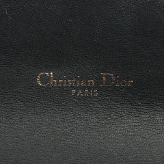 Christian Dior Saddle Leather Chain Wallet Black Christian Dior Saddle Leather Chain Wallet Black