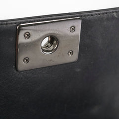 Chanel Old Medium Boy Black Lambskin