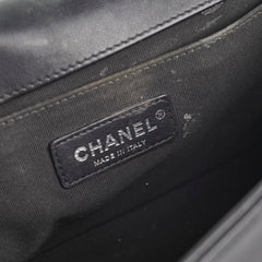 Chanel Old Medium Boy Black Lambskin
