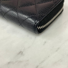 Chanel Zipped Coin Purse Caviar Black
