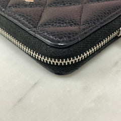 Chanel Zipped Coin Purse Caviar Black