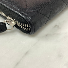 Chanel Zipped Coin Purse Caviar Black