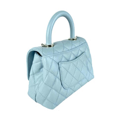Chanel Mini Coco Handle Light Blue