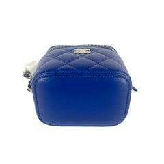 Chanel Mini Vanity Case with Handle Blue