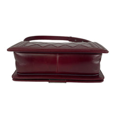 Chanel Old Medium Boy Burgundy