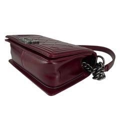Chanel Old Medium Boy Burgundy