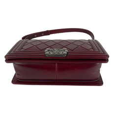 Chanel Old Medium Boy Burgundy