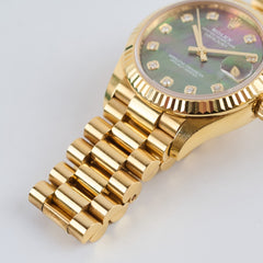 Rolex Datejust 31mm 18k Yellow Gold With Diamonds Dial MOP Face 278278