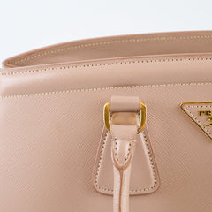 Prada Parabole Saffiano Tote Dusty Pink