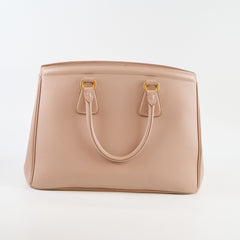 Prada Parabole Saffiano Tote Dusty Pink