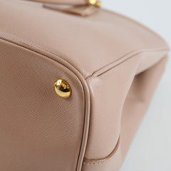 Prada Parabole Saffiano Tote Dusty Pink