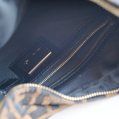 Fendi Mini Chef Chain Tobacco Zucca Canvas Hobo