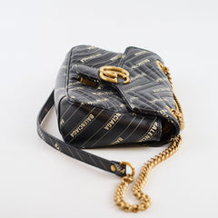 Gucci x Balenciaga The Hacker Project Small GG Marmont Matelasse Bag Black