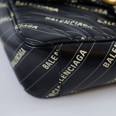 Gucci x Balenciaga The Hacker Project Small GG Marmont Matelasse Bag Black