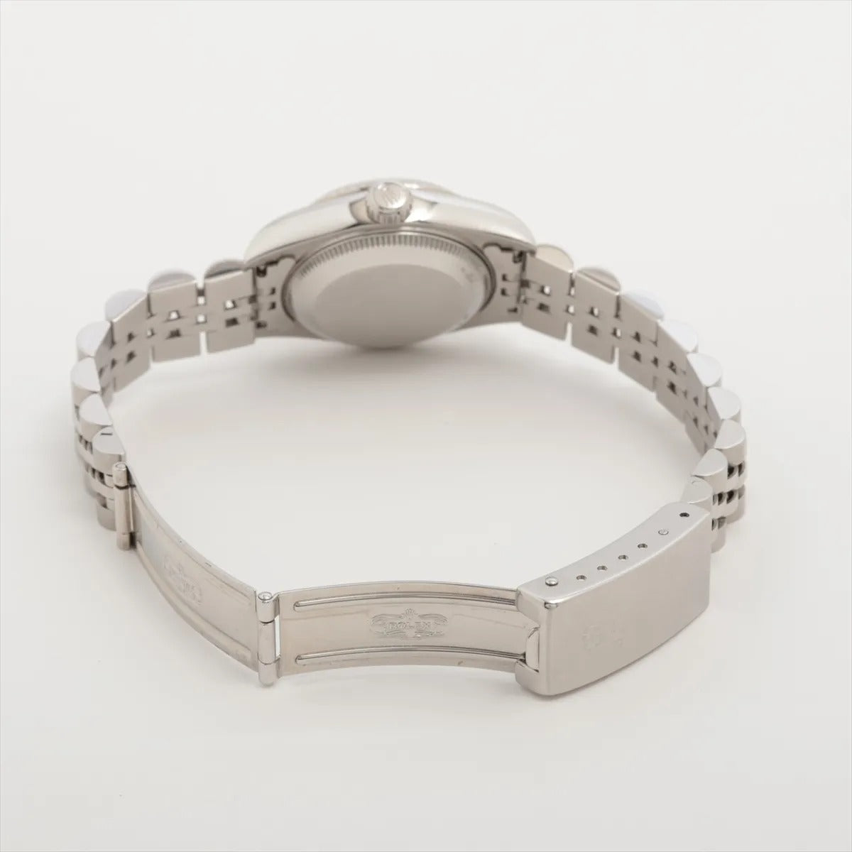 34610 Rolex 26mm DateJust Stainless Steel 18k white gold with Diamonds White Face Watch photo 4