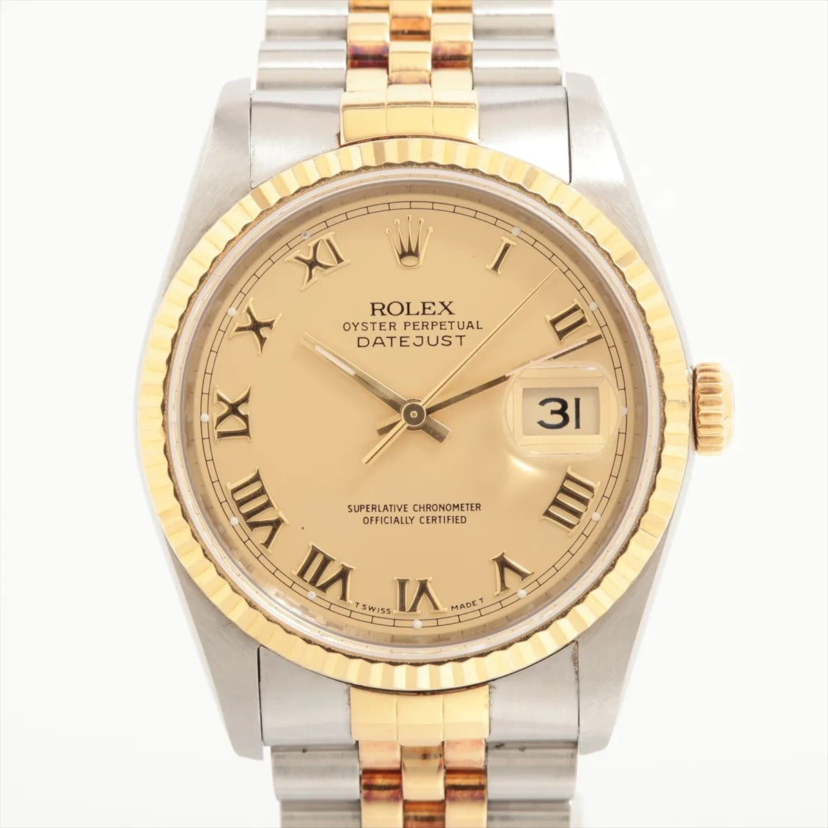 34612 Rolex 36mm Two Toned Stainless Steel 18k Yellow Gold Watch photo 1
