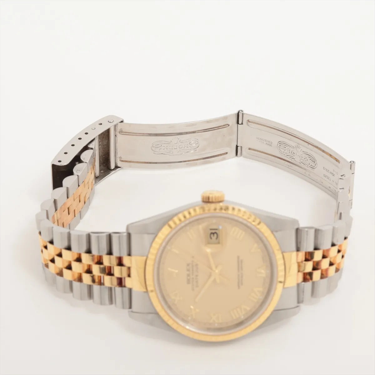 34612 Rolex 36mm Two Toned Stainless Steel 18k Yellow Gold Watch photo 5