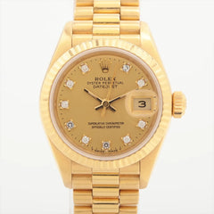 34614 Rolex 26mm Datejust 18k Yellow Gold with Diamonds Watch photo 1