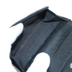 Chanel Caviarskin Compact Wallet Black