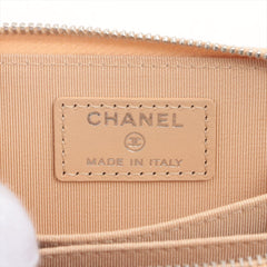 Chanel Caviar Coin Card Holder Beige