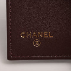 Chanel Tri-Fold Black Caviar Compact Wallet