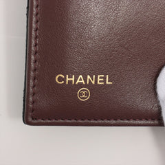 Chanel Black Caviar Compact Wallet