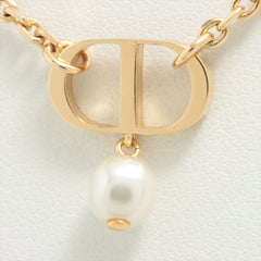 Christian Dior CD Logo with Pearl Necklace Costume Jewellery