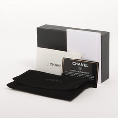 Chanel Chevron Caviar Green/Grey Coin Case
