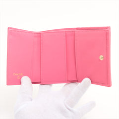 Chanel Pink Caviar Compact Wallet