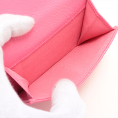 Chanel Pink Caviar Compact Wallet