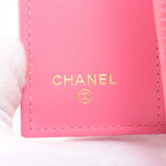 Chanel Pink Caviar Compact Wallet