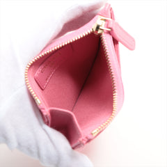 Chanel Pink Caviar Card Holder