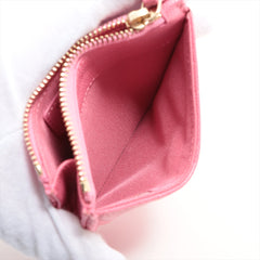 Chanel Pink Caviar Card Holder