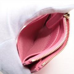 Chanel Pink Caviar Card Holder