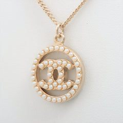 Chanel Coco Logo Pearl Necklace Costume Jewellery