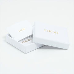 Dior Round CD Pink Rhinestone Earrings (Costume Jewellery)