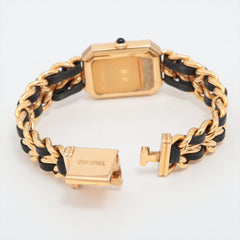 Chanel Premier M Black Gold Watch