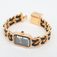 Chanel Premier M Black Gold Watch
