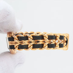 Chanel Premier M Black Gold Watch