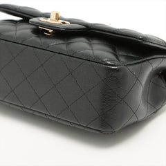 Chanel Mini Rectangular Black Caviar Crossbody Bag