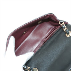 Chanel Mini Rectangular Black Caviar Crossbody Bag
