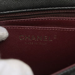 Chanel Mini Rectangular Black Caviar Crossbody Bag