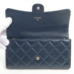 ITEM 2 - Chanel Long Wallet Flap Navy Caviar