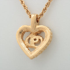 ITEM 4 - Dior CD Heart Crystals Necklace (Costume Jewellery)
